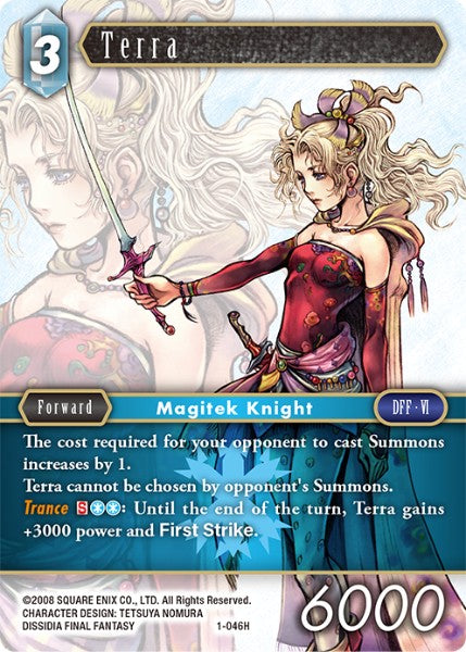 (046) Final Fantasy TCG Opus I Single: Terra (1-046) Holo Hero