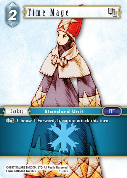 (049) Final Fantasy TCG Opus I Single: Time Mage (1-049) Holo Common