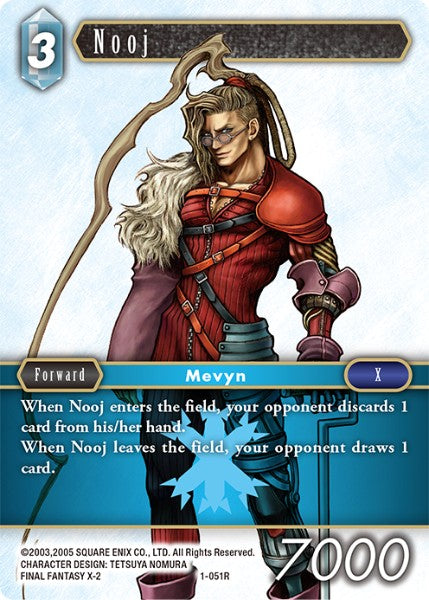 (051) Final Fantasy TCG Opus I Single: Nooj (1-051) Holo Rare