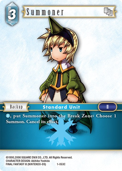 (053) Final Fantasy TCG Opus I Single: Summoner (1-053)  Common