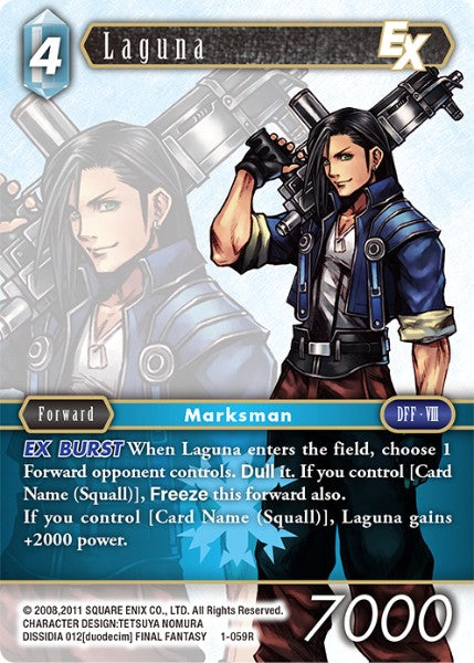 (059) Final Fantasy TCG Opus I Single: Laguna (1-059)  Rare