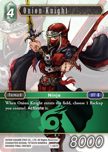 (067) Final Fantasy TCG Opus I Single: Onion Knight (1-067) Holo Rare