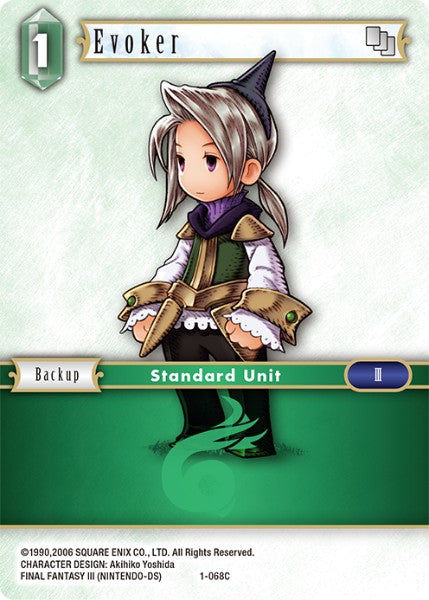 (068) Final Fantasy TCG Opus I Single: Evoker (1-068) Holo Common