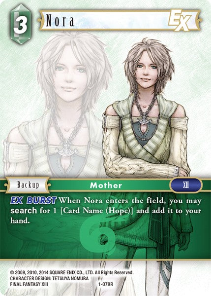 (079) Final Fantasy TCG Opus I Single: Nora (1-079) Holo Rare