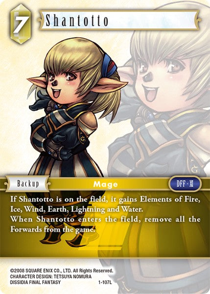 (107) Final Fantasy TCG Opus I Single: Shantotto (1-107) (V.1) Holo Legend