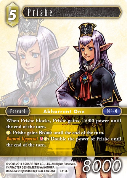 (116) Final Fantasy TCG Opus I Single: Prishe (1-116) Holo Legend