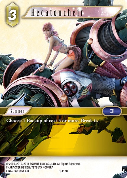 (117) Final Fantasy TCG Opus I Single: Hecatoncheir (1-117)  Rare