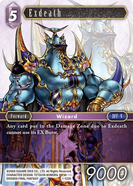 (122) Final Fantasy TCG Opus I Single: Exdeath (1-122) Holo Hero