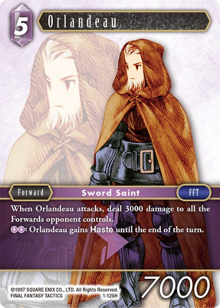 (126) Final Fantasy TCG Opus I Single: Orlandeau (1-126)  Hero