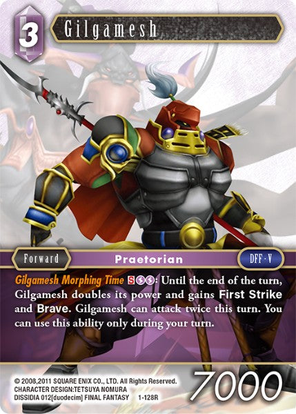 (128) Final Fantasy TCG Opus I Single: Gilgamesh (1-128)  Rare