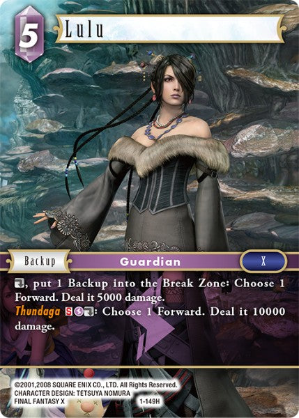 (149) Final Fantasy TCG Opus I Single: Lulu (1-149) Holo Hero