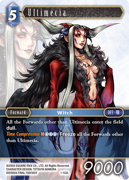 (152) Final Fantasy TCG Opus I Single: Ultimecia (1-152) Holo Legend