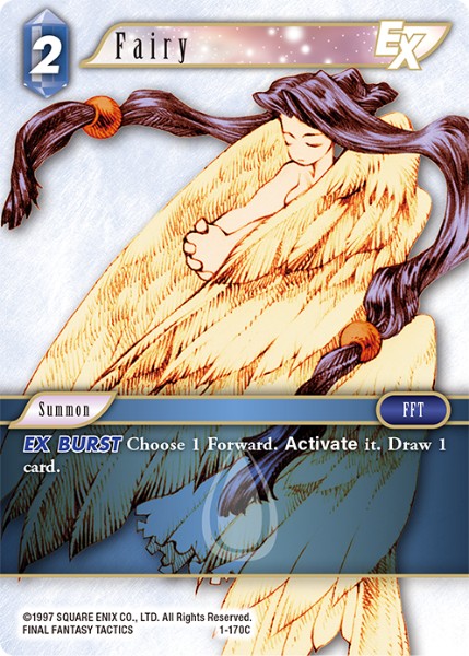 (170) Final Fantasy TCG Opus I Single: Fairy (1-170) Holo Common