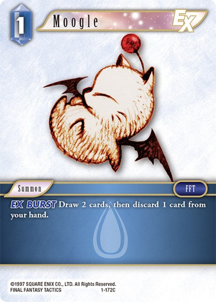 (172) Final Fantasy TCG Opus I Single: Moogle (1-172) Holo Common