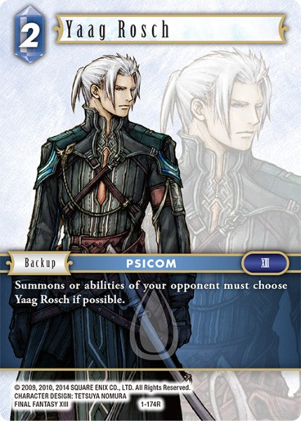 (174) Final Fantasy TCG Opus I Single: Yaag Rosch (1-174) Holo Rare
