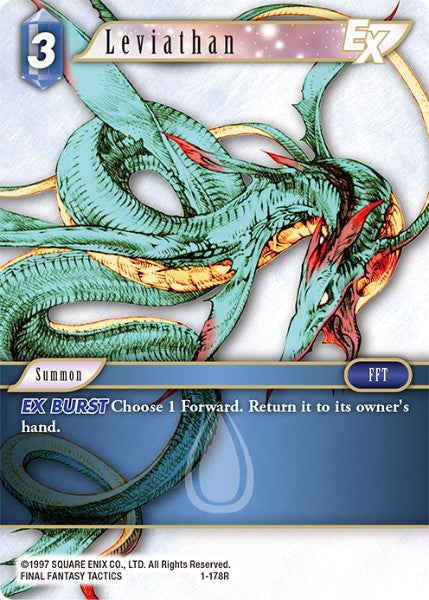 (178) Final Fantasy TCG Opus I Single: Leviathan (1-178)  Rare
