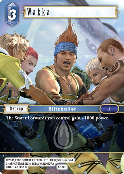 (180) Final Fantasy TCG Opus I Single: Wakka (1-180) Holo Rare
