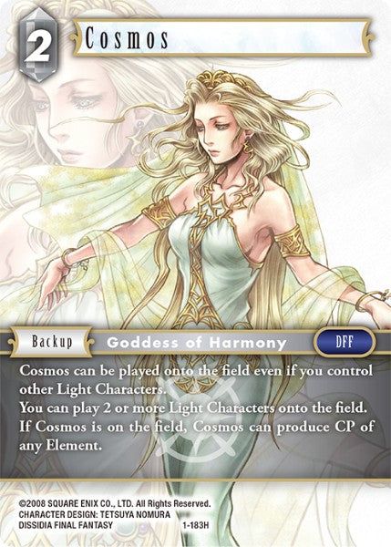 (183) Final Fantasy TCG Opus I Single: Cosmos (1-183) Holo Hero