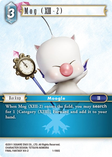 (196) Final Fantasy TCG Opus I Single: Mog (XIII-2) (1-196) Holo Starter