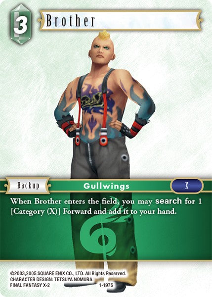 (197) Final Fantasy TCG Opus I Single: Brother (1-197)  Starter