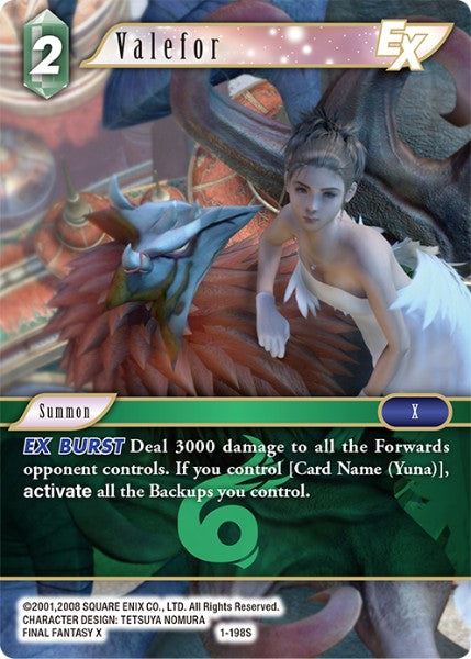 (198) Final Fantasy TCG Opus I Single: Valefor (1-198)  Starter