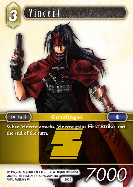(202) Final Fantasy TCG Opus I Single: Vincent (1-202)  Starter