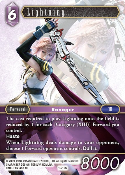 (210) Final Fantasy TCG Opus I Single: Lightning (1-210)  Starter