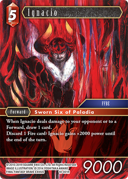 (001) Final Fantasy TCG Opus X: Ancient Champions Single: Ignacio (10-001) Holo Hero