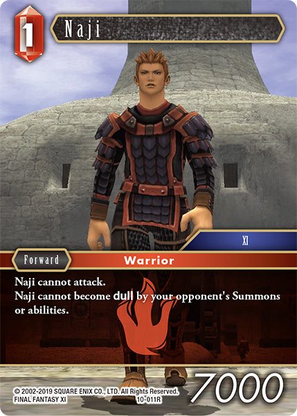 (011) Final Fantasy TCG Opus X: Ancient Champions Single: Naji (10-011) Holo Rare
