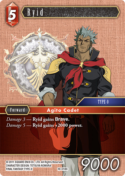 (018) Final Fantasy TCG Opus X: Ancient Champions Single: Ryid (10-018) Holo Common