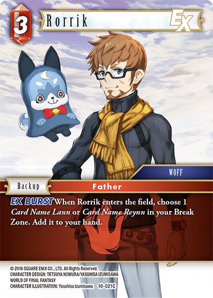 (021) Final Fantasy TCG Opus X: Ancient Champions Single: Rorrik (10-021) (V.1)  Common