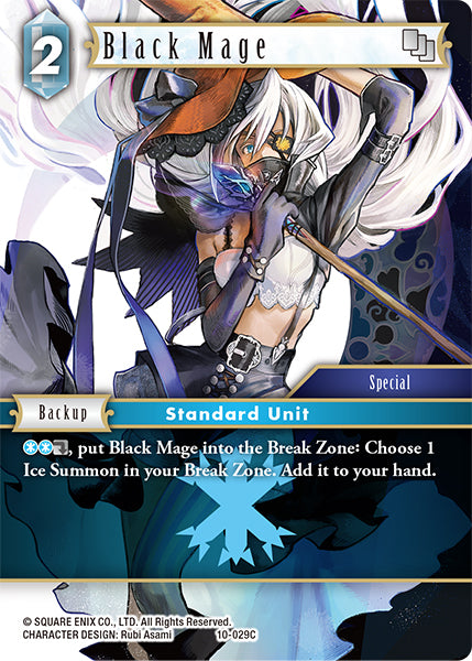 (029) Final Fantasy TCG Opus X: Ancient Champions Single: Black Mage (10-029) (V.1) Holo Common