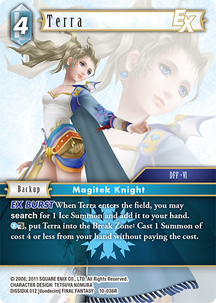 (036) Final Fantasy TCG Opus X: Ancient Champions Single: Terra (10-036) Holo Rare