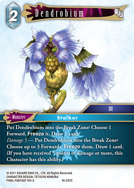 (037) Final Fantasy TCG Opus X: Ancient Champions Single: Dendrobium (10-037)  Common