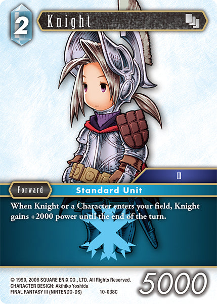 (038) Final Fantasy TCG Opus X: Ancient Champions Single: Knight (10-038) Holo Common