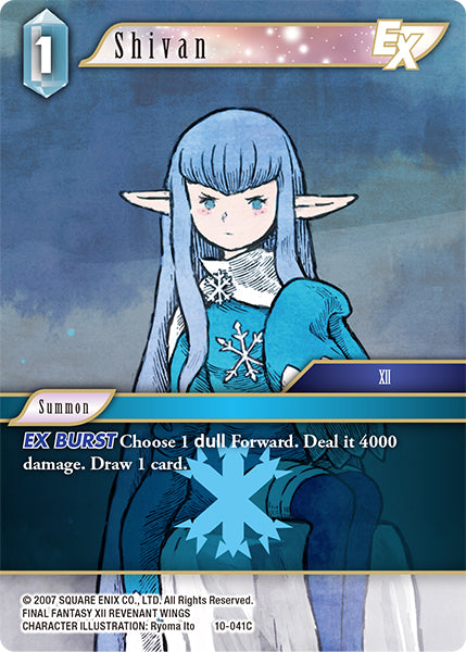 (041) Final Fantasy TCG Opus X: Ancient Champions Single: Shivan (10-041) (V.1)  Common