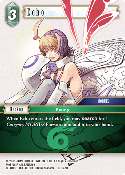 (047) Final Fantasy TCG Opus X: Ancient Champions Single: Echo (10-047) (V.1) Holo Rare
