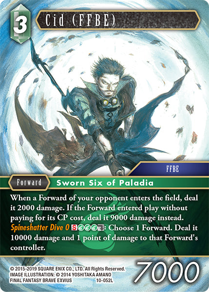 (052) Final Fantasy TCG Opus X: Ancient Champions Single: Cid (FFBE) (10-052) Holo Legend
