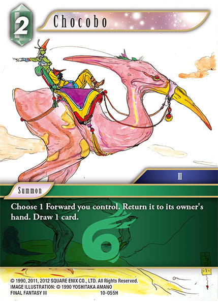 (055) Final Fantasy TCG Opus X: Ancient Champions Single: Chocobo (10-055) Holo Hero