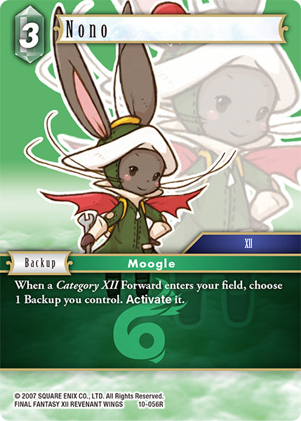 (056) Final Fantasy TCG Opus X: Ancient Champions Single: Nono (10-056)  Rare