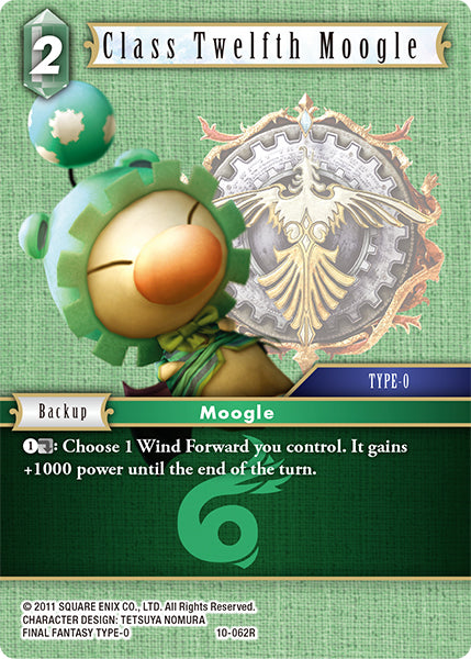 (062) Final Fantasy TCG Opus X: Ancient Champions Single: Class Twelfth Moogle (10-062) Holo Rare