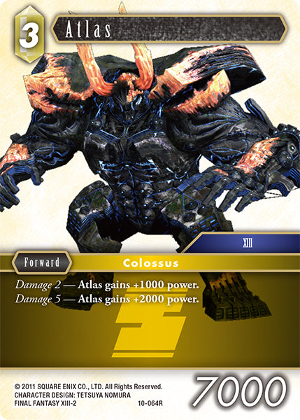 (064) Final Fantasy TCG Opus X: Ancient Champions Single: Atlas (10-064) Holo Rare