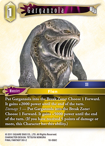 (066) Final Fantasy TCG Opus X: Ancient Champions Single: Garganzola (10-066) Holo Common