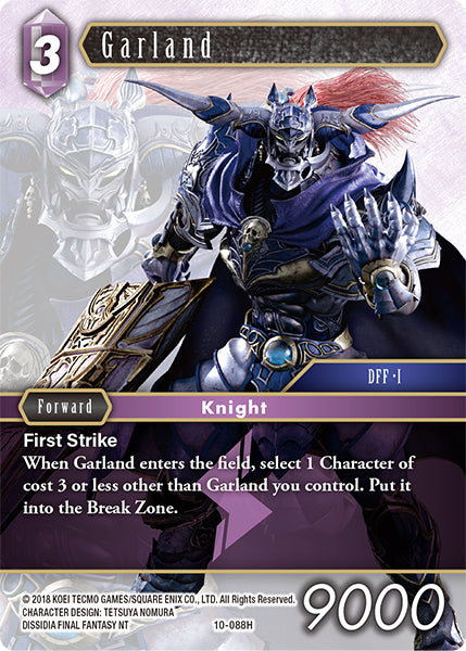 (088) Final Fantasy TCG Opus X: Ancient Champions Single: Garland (10-088)  Hero