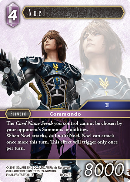 (097) Final Fantasy TCG Opus X: Ancient Champions Single: Noel (10-097) Holo Rare
