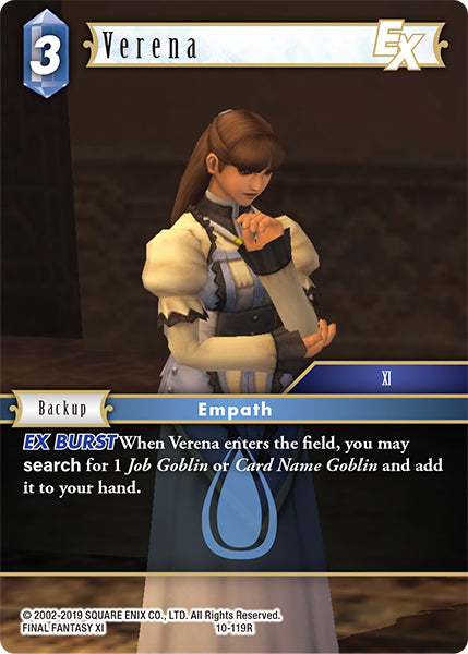 (119) Final Fantasy TCG Opus X: Ancient Champions Single: Verena (10-119) Holo Rare