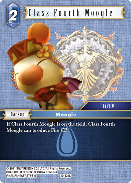 (121) Final Fantasy TCG Opus X: Ancient Champions Single: Class Fourth Moogle (10-121) Holo Common