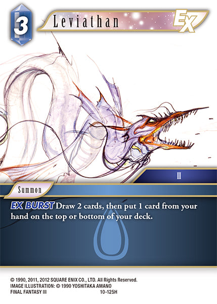 (125) Final Fantasy TCG Opus X: Ancient Champions Single: Leviathan (10-125) Holo Hero