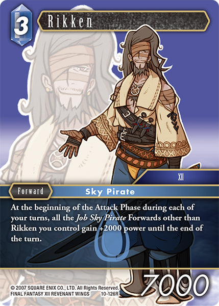 (126) Final Fantasy TCG Opus X: Ancient Champions Single: Rikken (10-126) Holo Rare