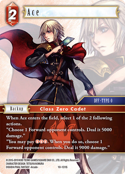 (131) Final Fantasy TCG Opus X: Ancient Champions Single: Ace (10-131)  Starter
